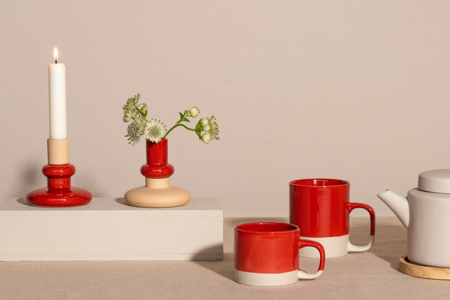 Kerzenständer oder Vase aus Keramik | KINTA