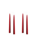 Konische Stabkerze in Dark Red, 20 Zentimeter hoch