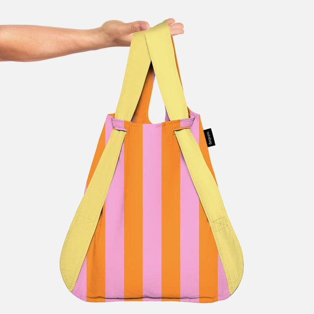 Notabag Original VANILLA STRIPES | Tragetasche und Rucksack für unterwegs