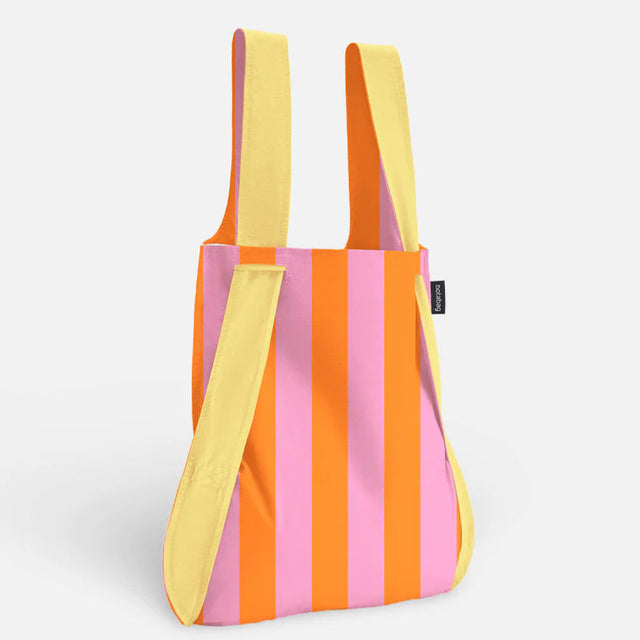 Notabag Original VANILLA STRIPES | Tragetasche und Rucksack für unterwegs