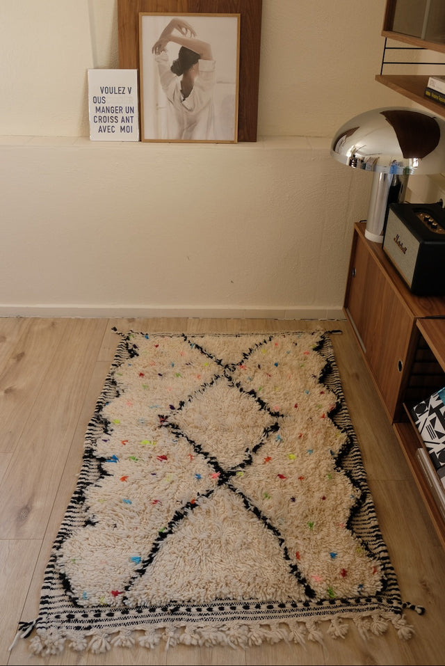 Beni Ourain "MINI DOTTIE" |  1 x 1,5 m