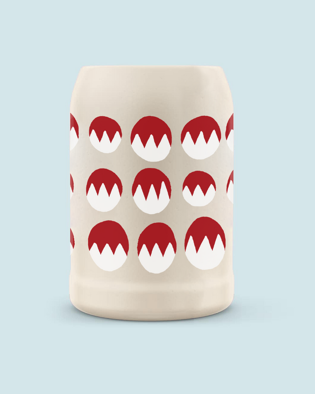 Bierkrug Fränkischer Rechen in BEIGE | 0,5 l Keramikkrug