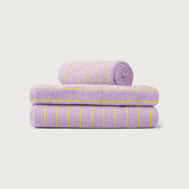 Frottee-Handtuch NARAM | PASTELLILA-GELB