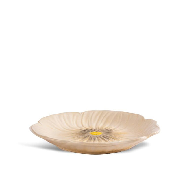 Kleiner Teller POPPY aus Steingut | Beige