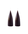 Konische Stumpenkerze 16 cm in Chocolate Brown