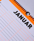 Familienkalender 2027 in Neonorange von FOX&POET