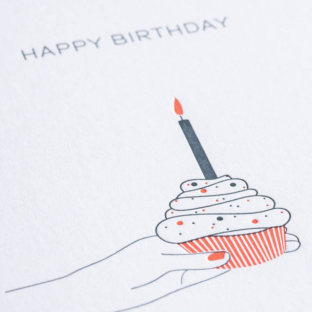 Letterpress-Klappkarte zum Geburtstag | HAPPY BIRTHDAY