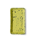 XS Dish CORN von HKliving von oben, gelbe Glasur mit schwarzen Flecken