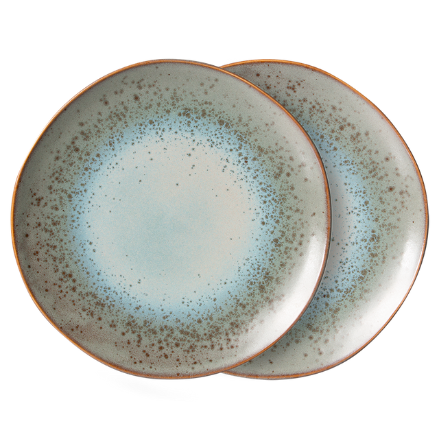 Dinner Plates MINERAL (2er-Set) | 70s Ceramics