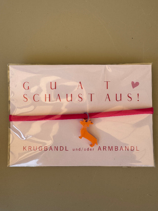 Krugbandl und/oder Armband DACKEL