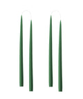Konische Stabkerze in Bottle Green, 35 Zentimeter hoch