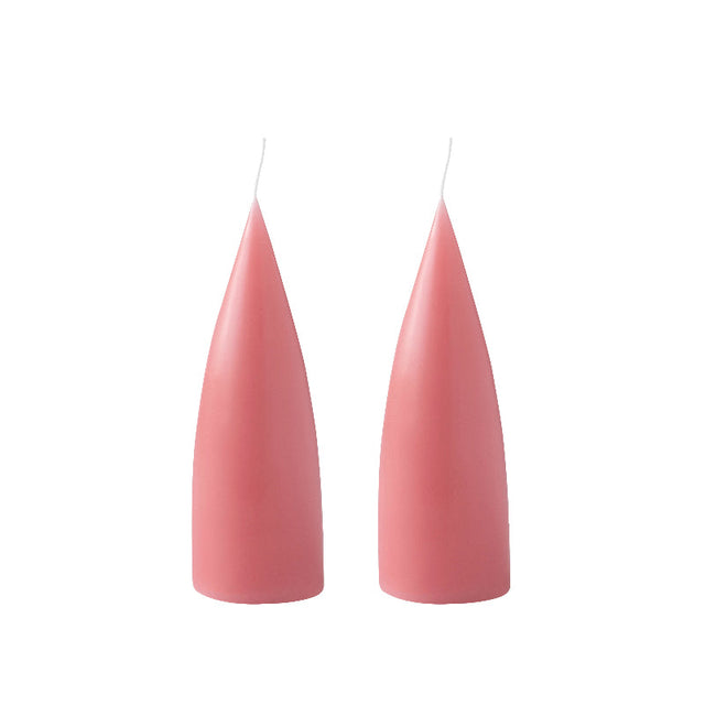 Konische Stumpenkerze 16 cm in Dark Old Rose