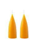 Konische Stumpenkerze 16 cm in Yellow