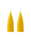 Konische Stumpenkerze 16 cm in Lemon Yellow