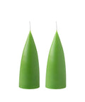 Konische Stumpenkerze 16 cm in Light Green