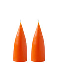 Konische Stumpenkerze 16 cm in Orange