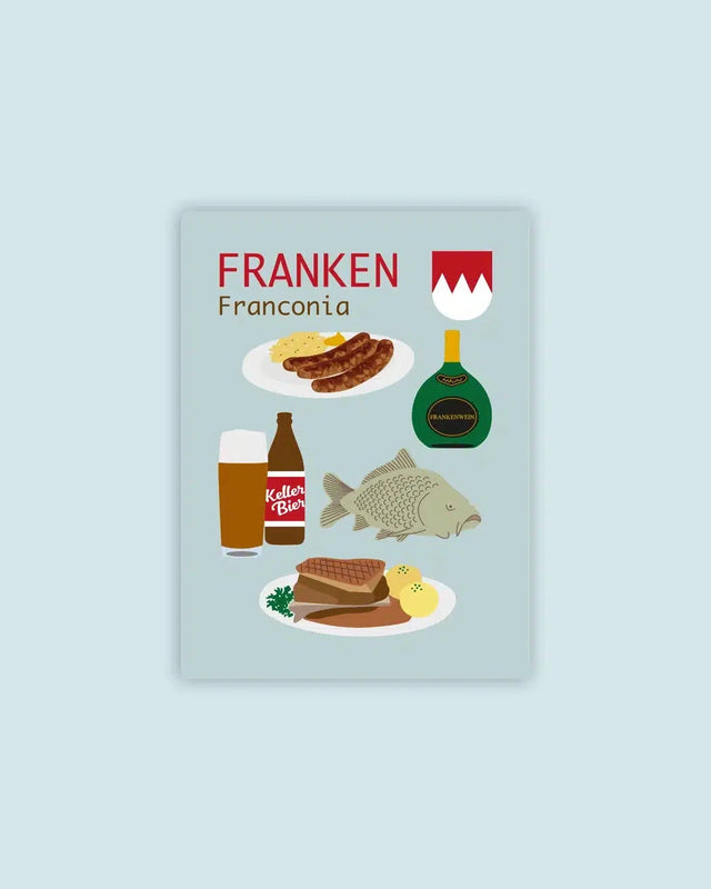 Magnet Frankens Kulinarik – Fränkisches Souvenir mit Charme