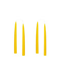 Konische Stabkerze in Lemon Yellow, 20 Zentimeter hoch