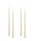 Konische Stabkerze in Offwhite, 35 Zentimeter hoch