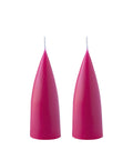 Konische Stumpenkerze 16 cm in Cerise