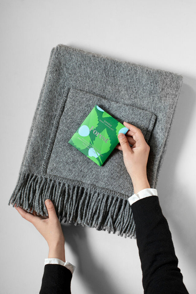 Großer Woll-Schal UNI POCKET mit Taschen | Lapuan Kankurit