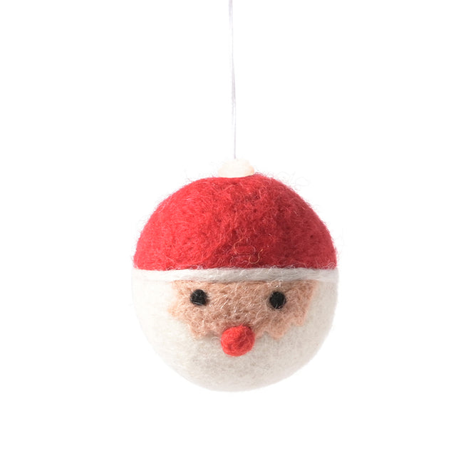 Filzkugel-Anhänger SANTA | Little Hangings