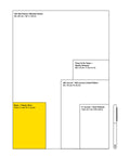 Größenübersicht Marjolein Delhaas: der Basic Planner mit 15,5 x 11 cm ist gelb hervorgehoben
