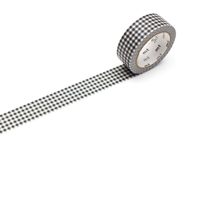 MT Masking Tape DELICATE CHECKERED BLACK