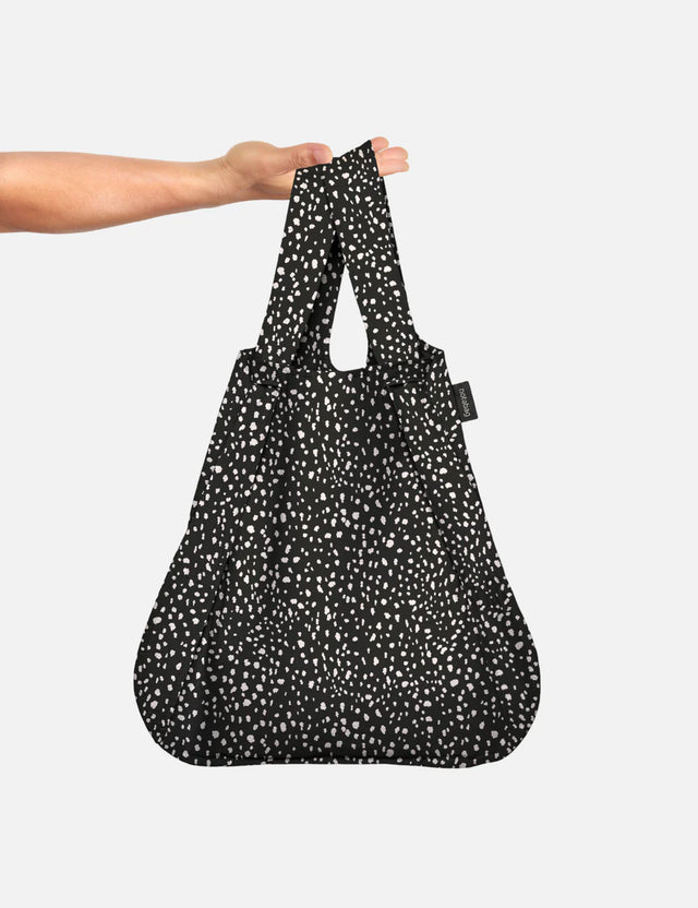 Notabag Original BLACK SPRINKLE | Tragetasche und Rucksack für unterwegs