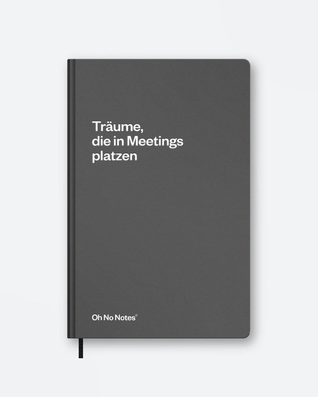 Notizbuch "Träume, die in Meetings platzen" | Oh No Notes