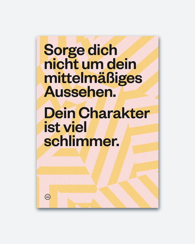 Postkarte "Sorge dich nicht" | Schlechte Karten