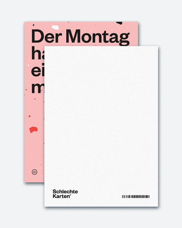 Postkarte "Montag"  | Schlechte Karten