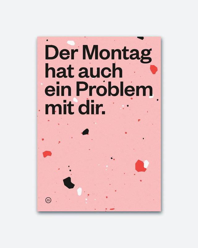 Postkarte "Montag"  | Schlechte Karten