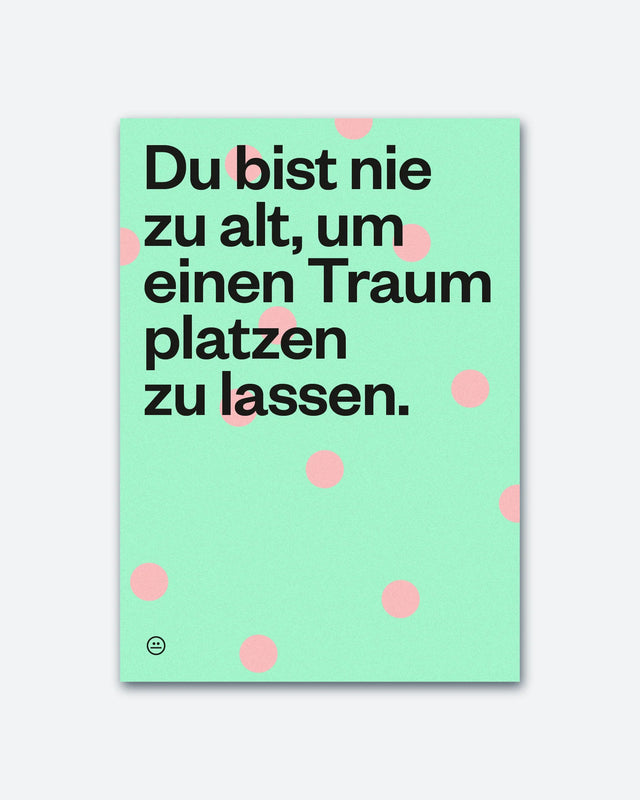 Postkarte "Nie zu alt" | Schlechte Karten
