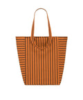 Tote Bag ELISABETH von Rose in April mit schmalen schwarzen Streifen auf Ingwerbraun