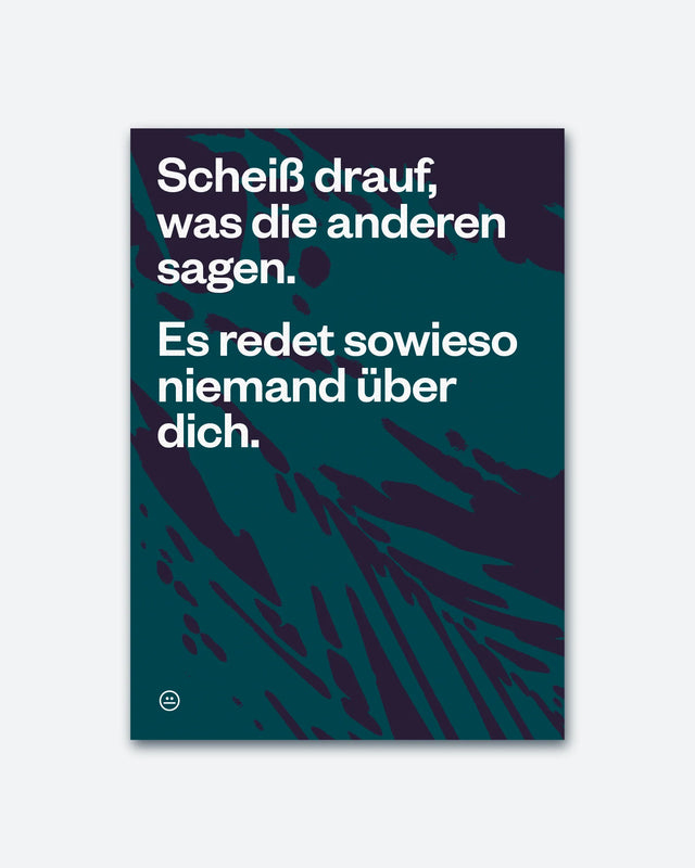 Postkarte "Scheiss drauf..."  | Schlechte Karten