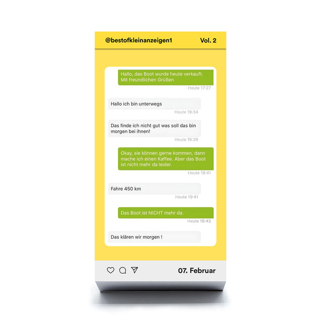 Best-of Kleinanzeigen Vol. 2 – Kalender mit Pappaufsteller