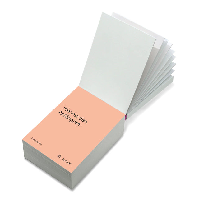 Denkeschön – Kalenderblatt mit Wortspiel