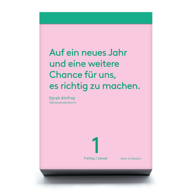 Denkpause 2027 – Kalenderblatt mit Zitat