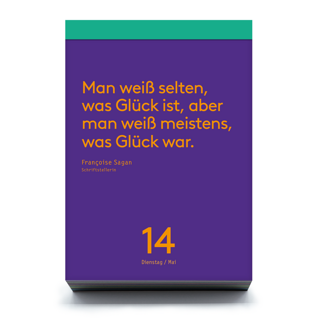 Denkpause 2027 – Kalenderblatt mit Zitat