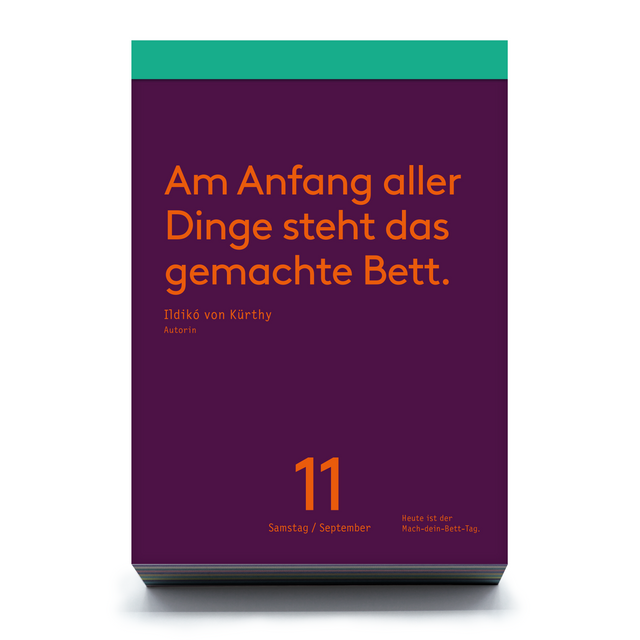 Denkpause 2027 – Kalender mit Pappaufsteller