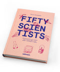 Fifty Scientists – Innenansicht mit Tuschezeichnung und Biografie