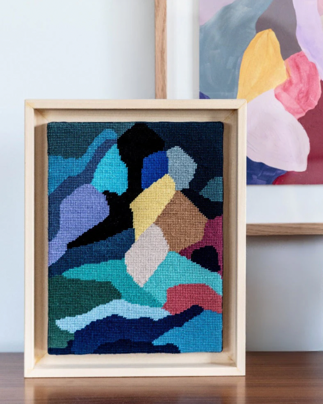 Modernes Stickbild-Set | „BREATH“ by Andrea Mongenie
