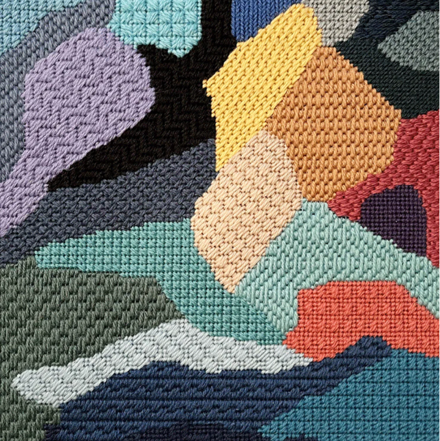 Modernes Stickbild-Set | „BREATH“ by Andrea Mongenie