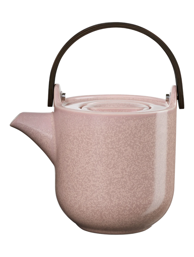Teekanne COPPA HANAMI mit Holzgriff | Rosé / 1,0 L