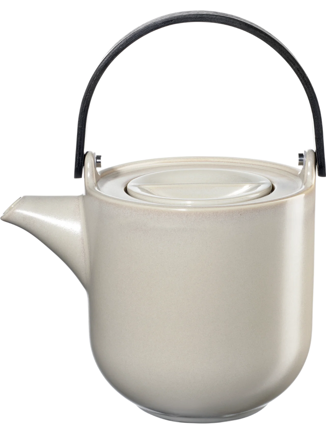 Teekanne COPPA TOFU mit Holzgriff und Edelstahlfilter| 1,0 L