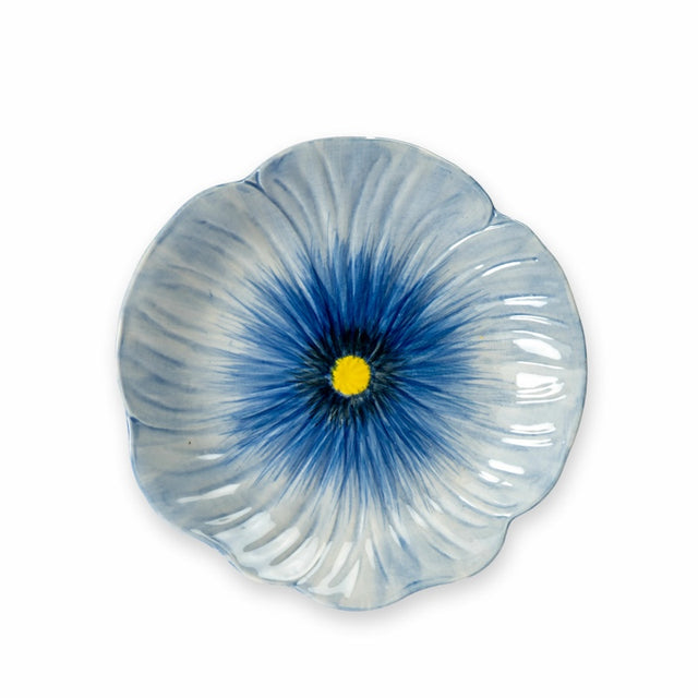 Kleiner Teller POPPY aus Steingut | Blau