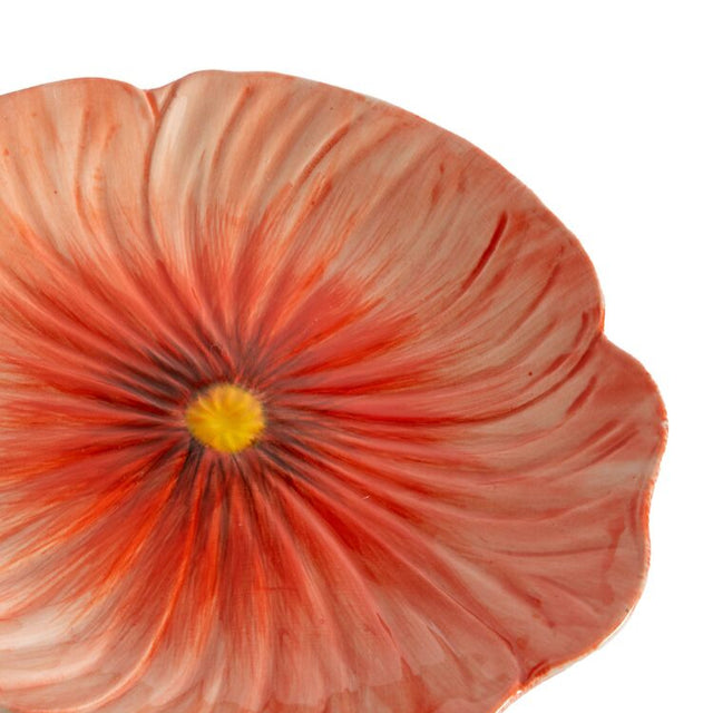 Kleiner Teller POPPY aus Steingut | Rot