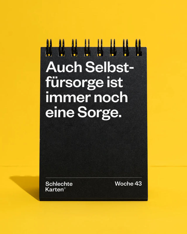 Demotivierender Tischkalender 2026 | Schlechte Karten
