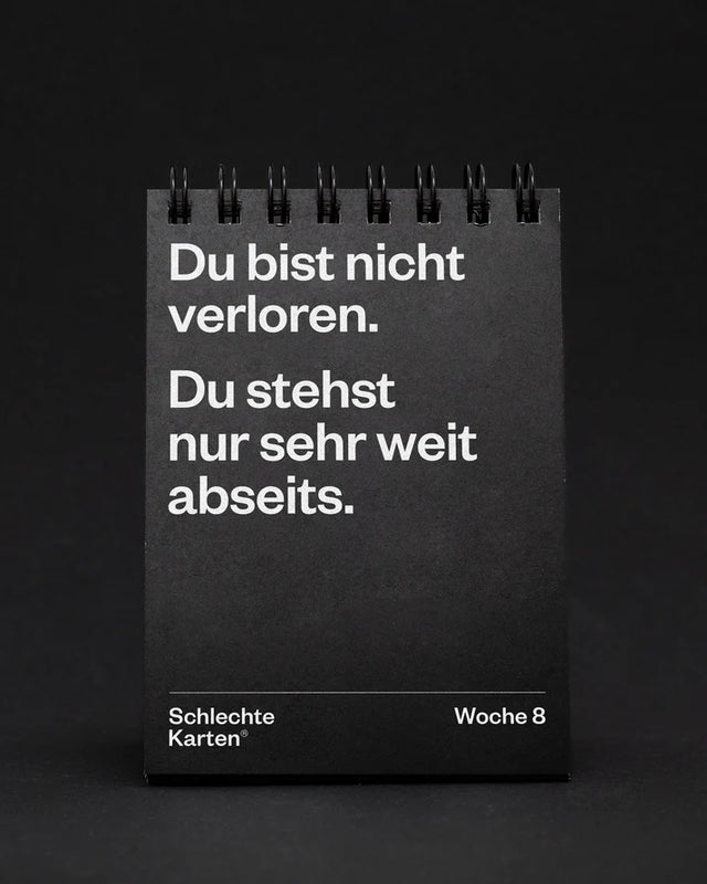 Demotivierender Tischkalender 2026 | Schlechte Karten